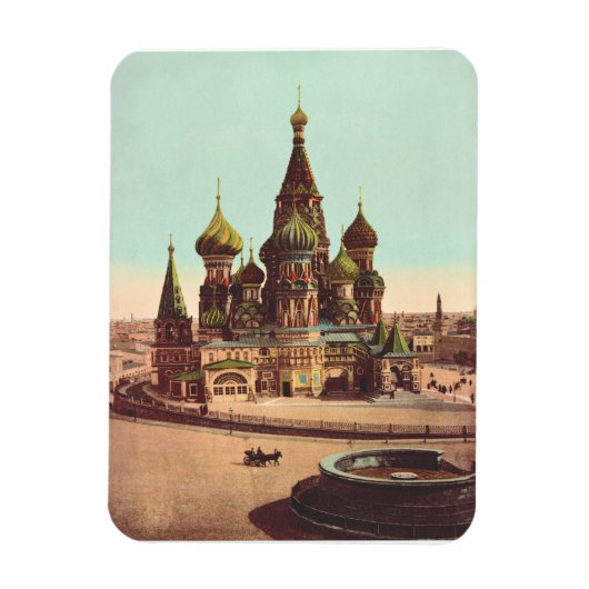 Kerk van St. Basilius, Rode Plein Moskou Magneet (Verticaal)