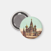 Kerk van St. Basilius, Rode Plein Moskou Magneet (Voorkant / Achterkant)