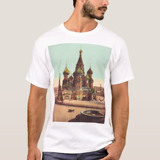 Kerk van St. Basilius, Rode Plein Moskou T-shirt (Voorkant)