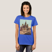 Kerk van St. Basilius, Rode Plein Moskou T-shirt (Voorkant volledig)