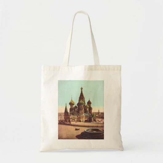 Kerk van St. Basilius, Rode Plein Moskou Tote Bag (Voorkant)