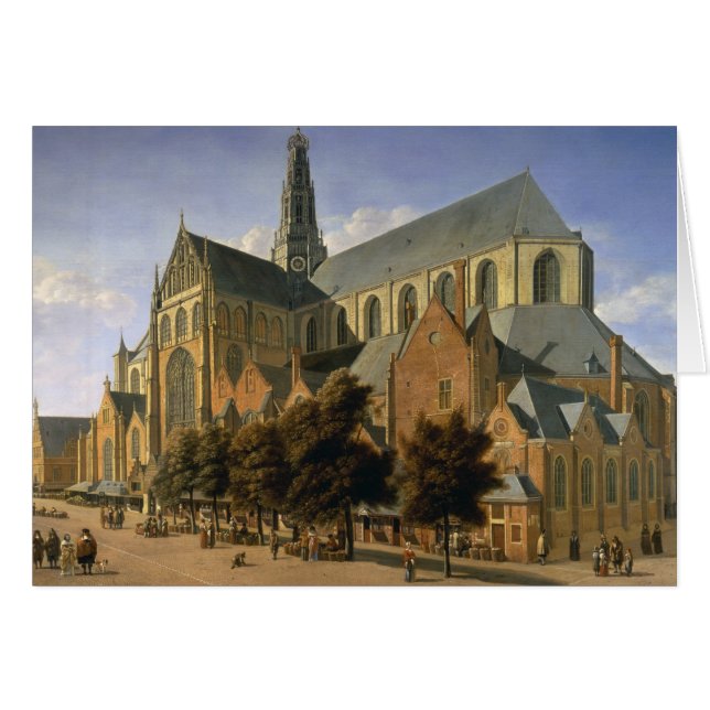 Kerk van St. Bavo in Haarlem, 1666 (Voorkant Horizontaal)
