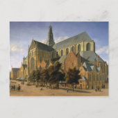 Kerk van St. Bavo in Haarlem, 1666 Briefkaart (Voorkant)