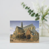 Kerk van St. Bavo in Haarlem, 1666 Briefkaart (Staand voorkant)