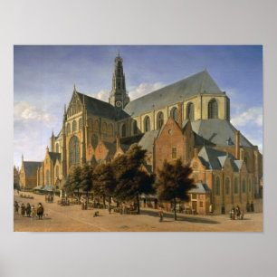 Kerk van St. Bavo in Haarlem, 1666 Poster