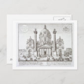 Kerk van St. Charles Borromeo (1538-84), Wenen, Briefkaart (Voorkant / Achterkant)