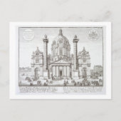 Kerk van St. Charles Borromeo (1538-84), Wenen, Briefkaart (Voorkant)