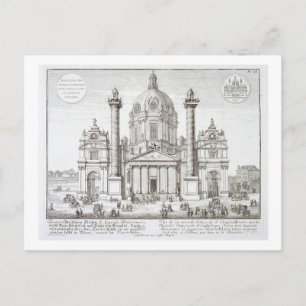 Kerk van St. Charles Borromeo (1538-84), Wenen, Briefkaart