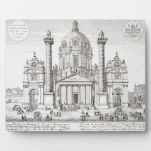 Kerk van St. Charles Borromeo (1538-84), Wenen, Fotoplaat