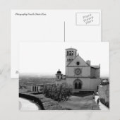 Kerk van St. Franciscus van Assisi, Italië, Briefk Briefkaart (Voorkant / Achterkant)