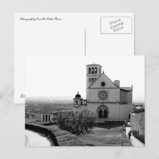 Kerk van St. Franciscus van Assisi, Italië, Briefk Briefkaart (Voorkant / Achterkant)
