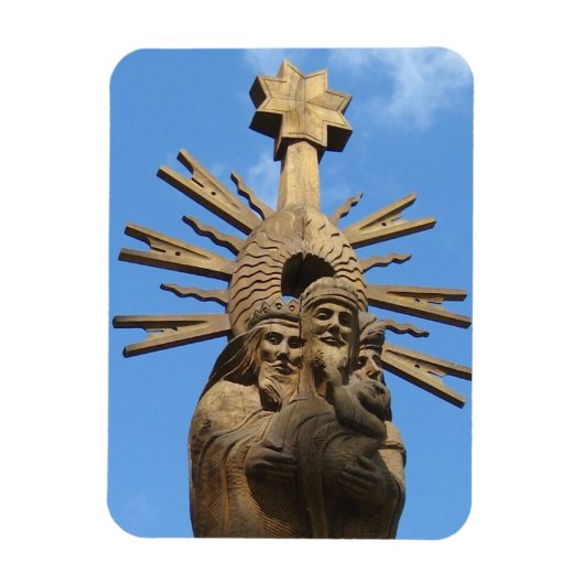 Kerk van St. George Statue, Vilkija, LITOUWEN — Magneet (Verticaal)