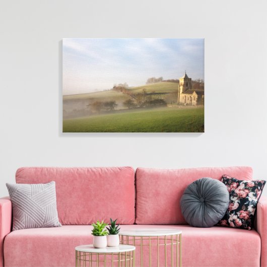 Kerk van St. Mary Crosthwaite Canvas Afdruk (Insitu (Woonkamer))