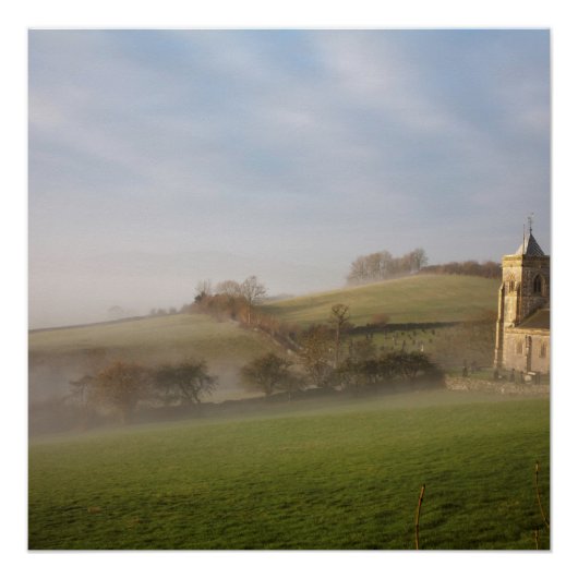 Kerk van St. Mary Crosthwaite Perfect Poster (Voorkant)