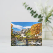 Kerk van St. Sebastian, Ramsau, Duitsland Briefkaart (Staand voorkant)