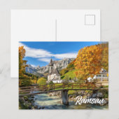 Kerk van St. Sebastian, Ramsau, Duitsland Briefkaart (Voorkant / Achterkant)