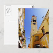 Kerk van St. Spyridon, Corfu, Griekenland Briefkaart (Voorkant / Achterkant)