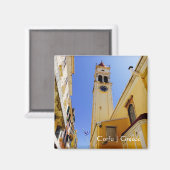 Kerk van St. Spyridon, Korfoe, Griekenland Magneet (Voorkant / Achterkant)