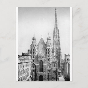Kerk van St. Stephens, Wenen, circa 1890 Briefkaart