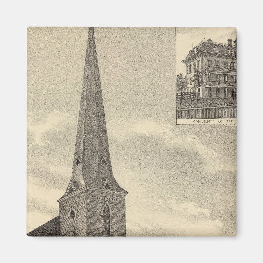 Kerk van St. Theresa, Nebraska Magneet (Voorkant)