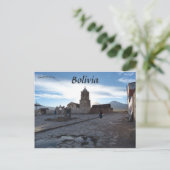 Kerk van Tomarapi in Sajama Bolivia Briefkaart (Staand voorkant)