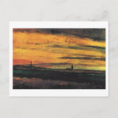Kerk van Twilight Van Gogh Fine Art Briefkaart (Voorkant)