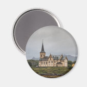 Kerk van Vagan - Lofoten-eilanden Magneet (Voorkant / Achterkant)