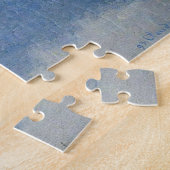 Kerk van Vernon in de Fog Monet Fine Art Legpuzzel (Zijkant)