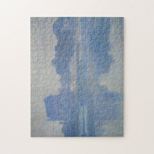 Kerk van Vernon in de Fog Monet Fine Art Legpuzzel (Verticaal)