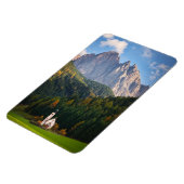 Kerk voor de Dolomietenbergen in Italië Magneet (Linkerzijde)