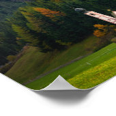 Kerk voor de Dolomietenbergen in Italië Poster (Hoek)