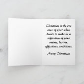 Kerk, vrolijk kerstfeest voor een speciale tante feestdagen kaart (Binnen)