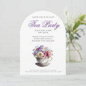 Kerk Vrouwen Tea Party Ideeën Kaart (Staand voorkant)