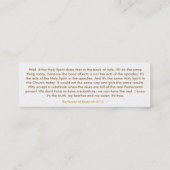 Kerk-websitekaart Mini Visitekaartje (Achterkant)