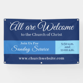 Kerk Welkom Teken Hangende Banner