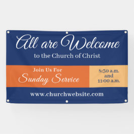 Kerk Welkom Teken Hangende Banner