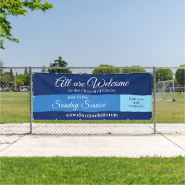 Kerk Welkom Teken Hangende Banner