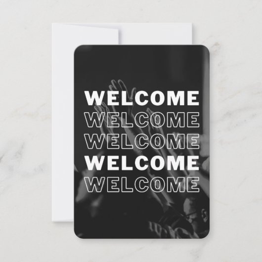 Kerk Welkom Verbinding Kaart Sjabloon (Voorkant)