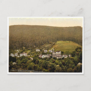 Kerk, Wildbad, Zwart bos, Baden, Duitse klas Briefkaart