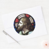 Kerk Windows 025 Ronde Sticker (Envelop)