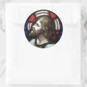 Kerk Windows 025 Ronde Sticker (Tas)