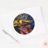 Kerk Windows 042 Ronde Sticker (Envelop)