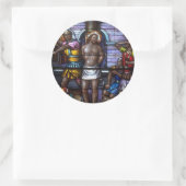 Kerk Windows 050 Ronde Sticker (Tas)