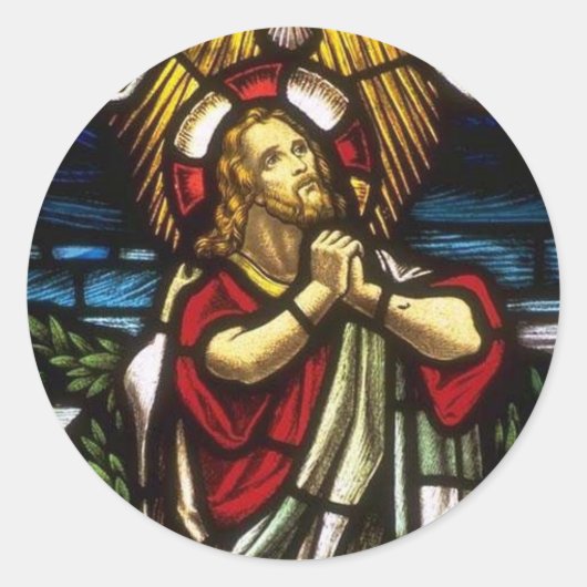 Kerk Windows 059 Ronde Sticker (Voorkant)