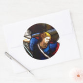 Kerk Windows 090 Ronde Sticker (Envelop)