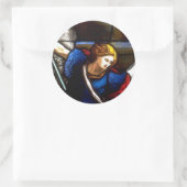 Kerk Windows 090 Ronde Sticker (Tas)