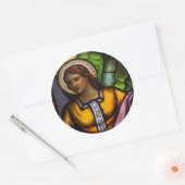 Kerk Windows 93 Ronde Sticker (Envelop)