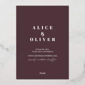 Kerk Winter religieuze ceremonie Save the Date Folie Uitnodiging (Achterkant)