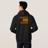Kerk zoals gewoonlijk is over Mannen hoodie (Achterkant volledig)