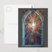 Kerkaal gekleurd glas briefkaart (Voorkant / Achterkant)